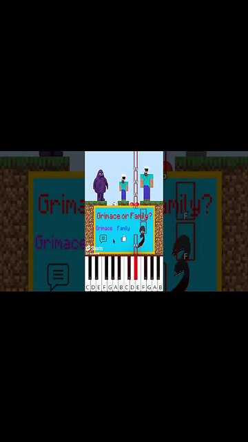 Will Baby Cameraman Choose Grimace Or His Family? (@BabySchool.) - Octave Piano Tutorial