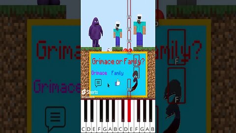 Will Baby Cameraman Choose Grimace Or His Family? (@BabySchool.) - Octave Piano Tutorial