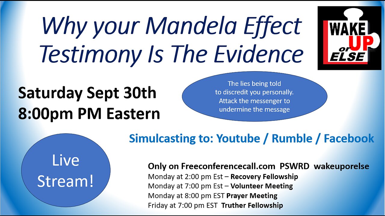 Live Stream Your Testimony Is The Evidence