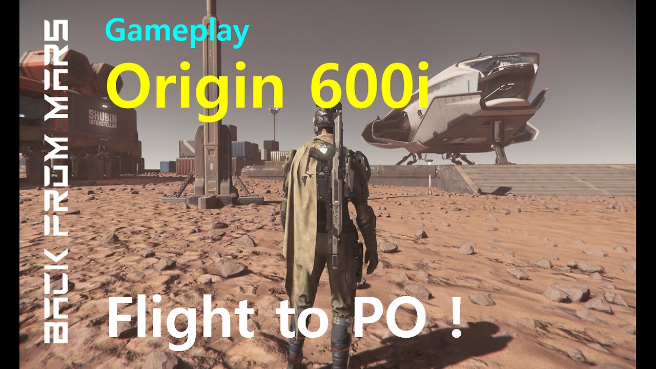 Star Citizen Gameplay - Origin 600i Flight to Port Olisar