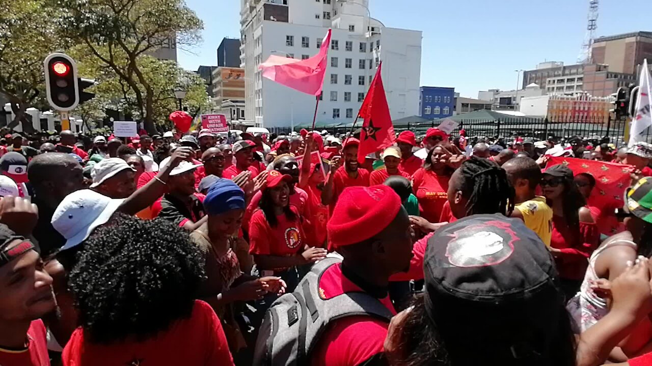 SOUTH AFRICA - Cape Town - COSATU March to Parliament (Video) (eZW)