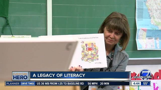 7Everyday Hero Judy Pottle created a library