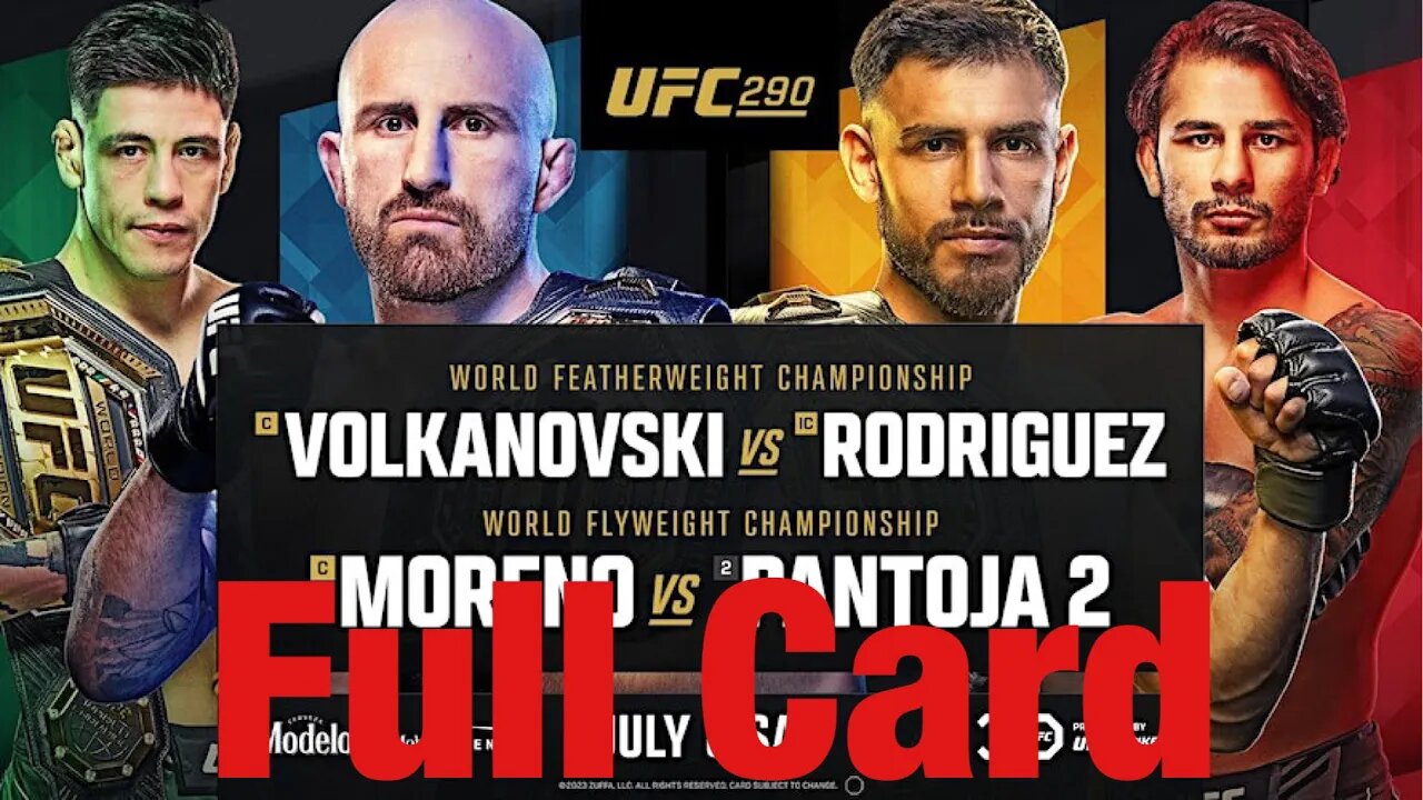 UFC 290 Full Card Prediction