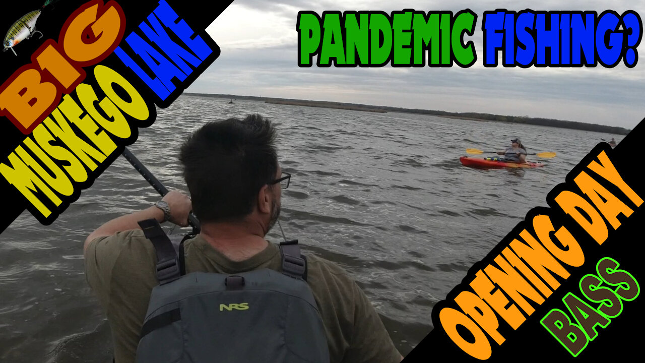 Kayak Fishing during the Covid-19 Pandemic First Wave on Big Muskego Lake using Grubs and Wake baits