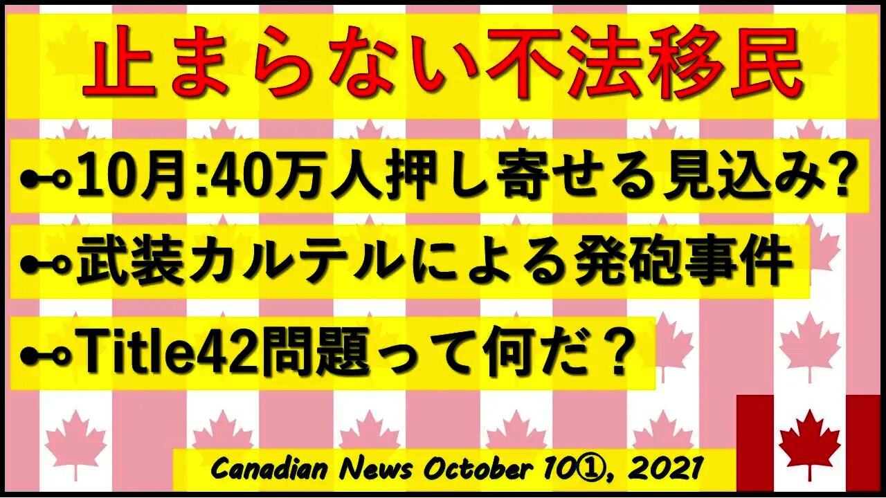 不法移民問題：40万人の予測/武装カルテルがマシンガン発砲/Title42問題って何だ？