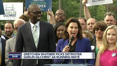 Gretchen Whitmer picks Garlin Gilchrist II as running mate