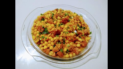 CHICKPEA STEW PUCHERO WITH SMOKED PORK, PERPIO SAUSAGE