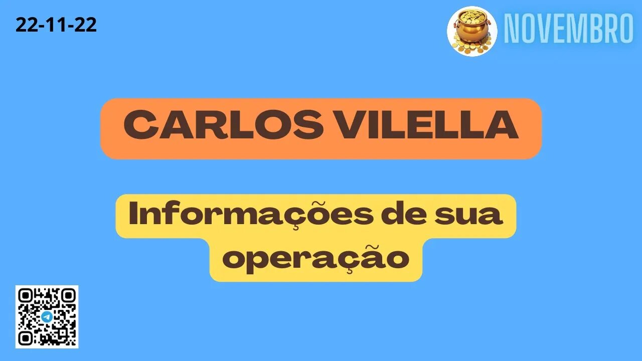 CARLOS VILELLA Informações de sua operação