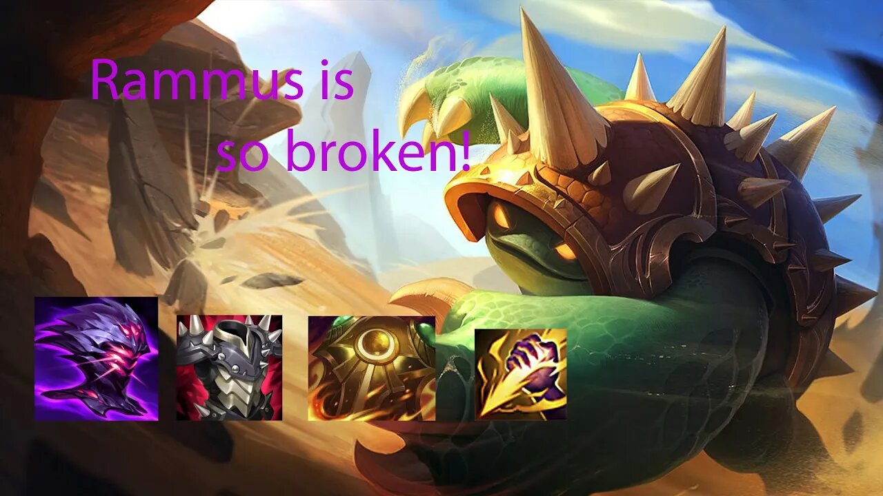 Noob plays Rammus and he is Broken! (Crazy) League of legends #league #leagueoflegends #jungle #op