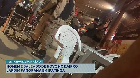 Tentativa de Homicídio: Homem é Baleado de novo no Bairro Jardim Panorama em Ipatinga.