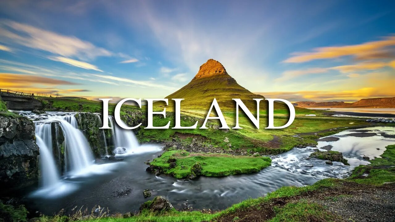 Beautiful Iceland 4K UHD- Relaxing Music for Concentration, Study & Stress Relief