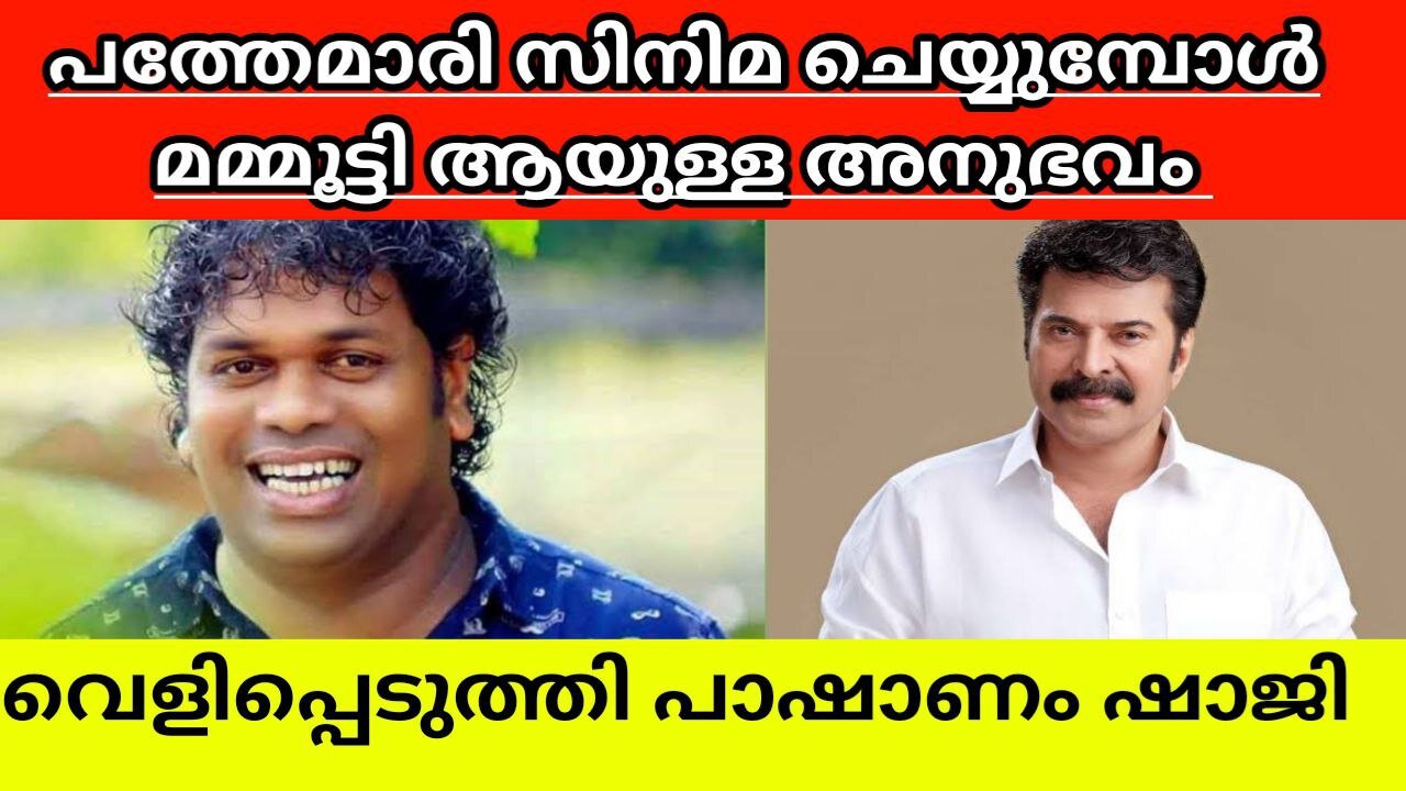 Pashanam Shaji revealed about Mammootty explained in malayalam