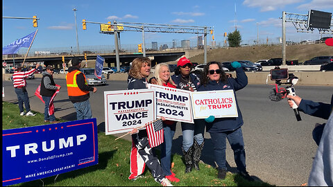 BOSTON FOR TRUMP! Stop the Violence Standout, November 3, 2024 pt1