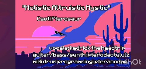 Cacti Pterosaur - Holistic Altruistic Mystic