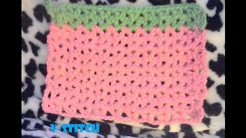 Crochet V-Stitch square