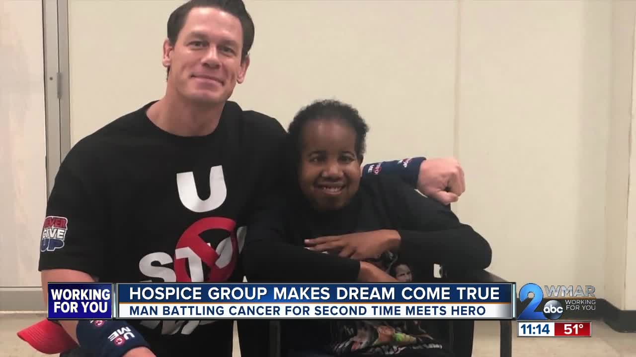 John Cena meets man battling cancer for second time