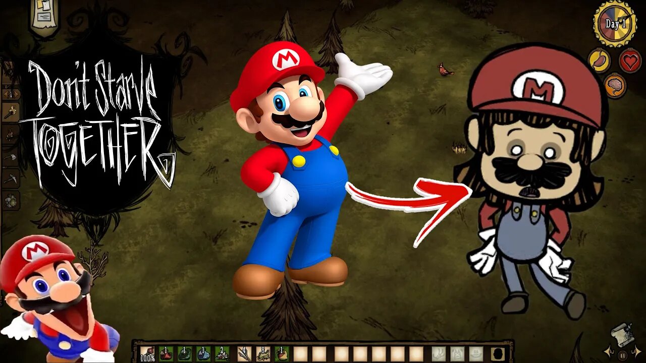 Super Mario mas é Don't Starve Togheter?