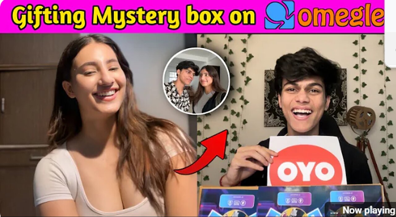 I Gifted Mystry Box TO MY LOVE I FOUND ON OMEGLE 😍 || MET IN REAL LIFE