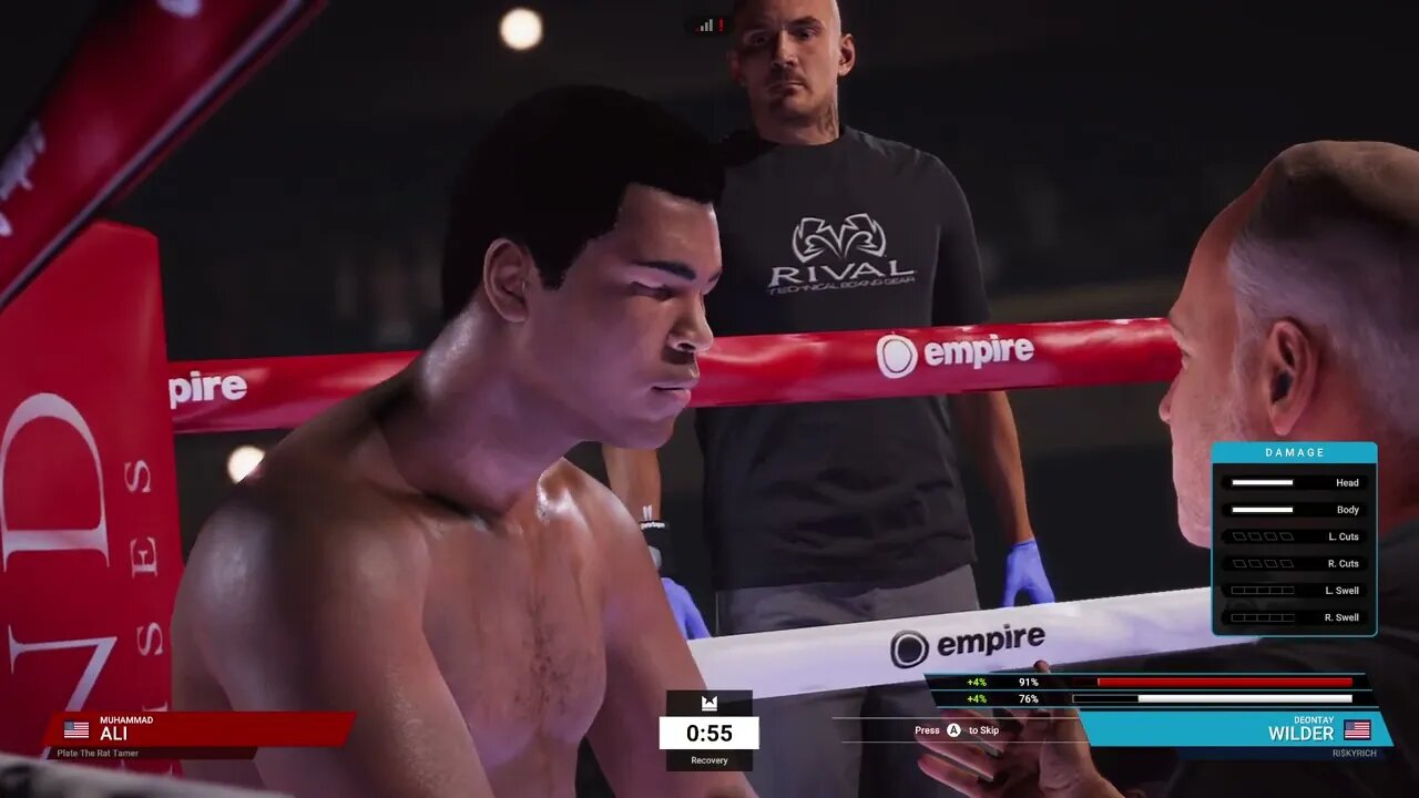 Undisputed Boxing Online Ranked Gameplay Deontay Wilder vs Muhammed Ali 2 (Chasing Platinum)
