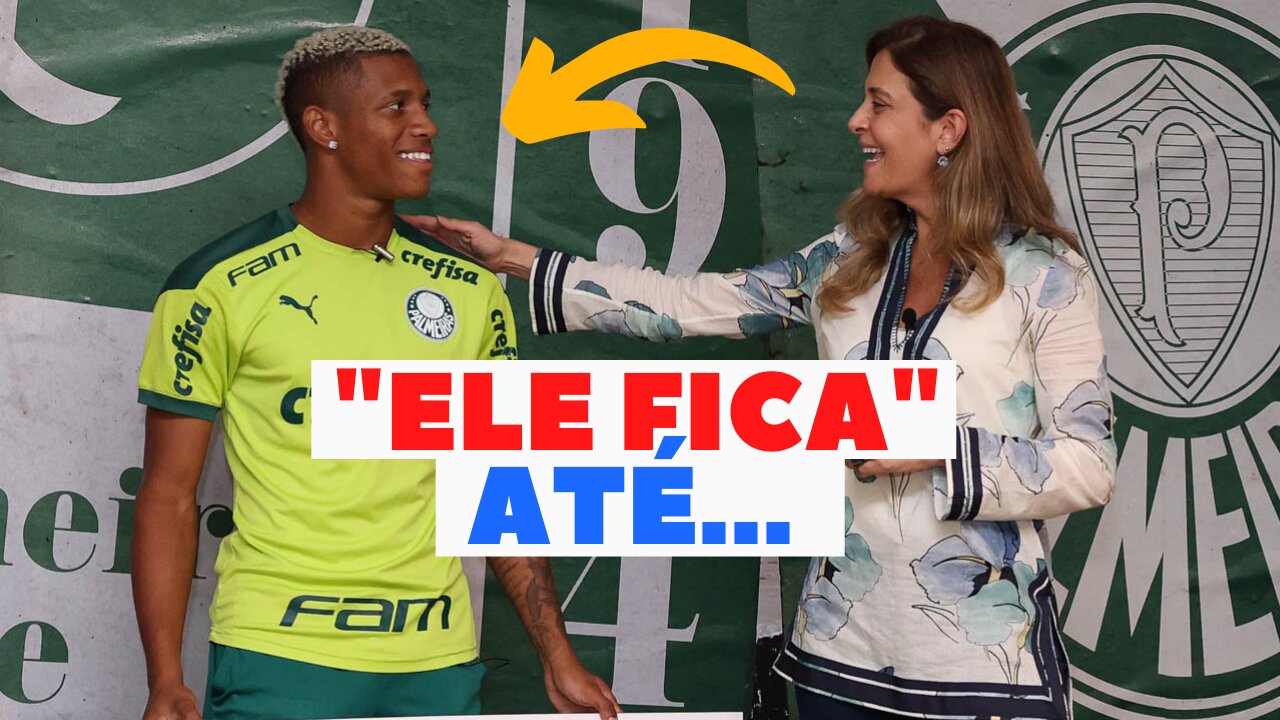 Leila Pereira fala até quando o Volante Danilo fica no Palmeiras.