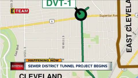 NE Ohio Regional Sewer District begins work on tunnel project at edge of University Circle