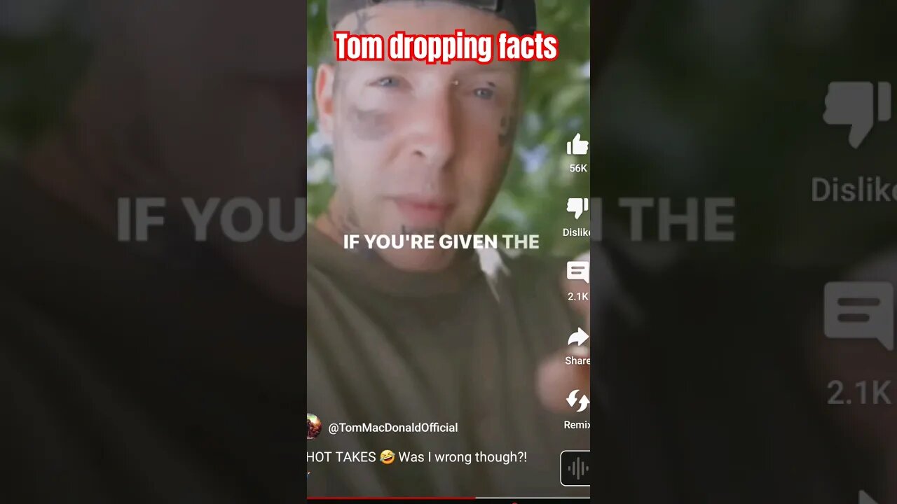 Tom McDonald FTW #youtube #shortsvideo #subscribe #youtubeshorts #funny #funnyvideo #tommacdonald