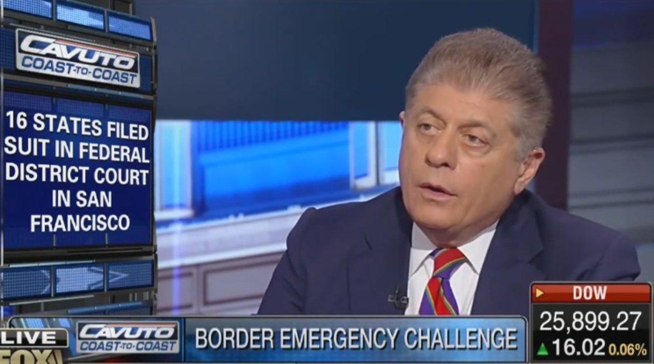 Judge Andrew Napolitano thinks Trump will lose court battle over emergency declaration