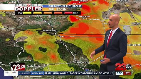 Southern California Fire Weather Warning Update 12/07/17