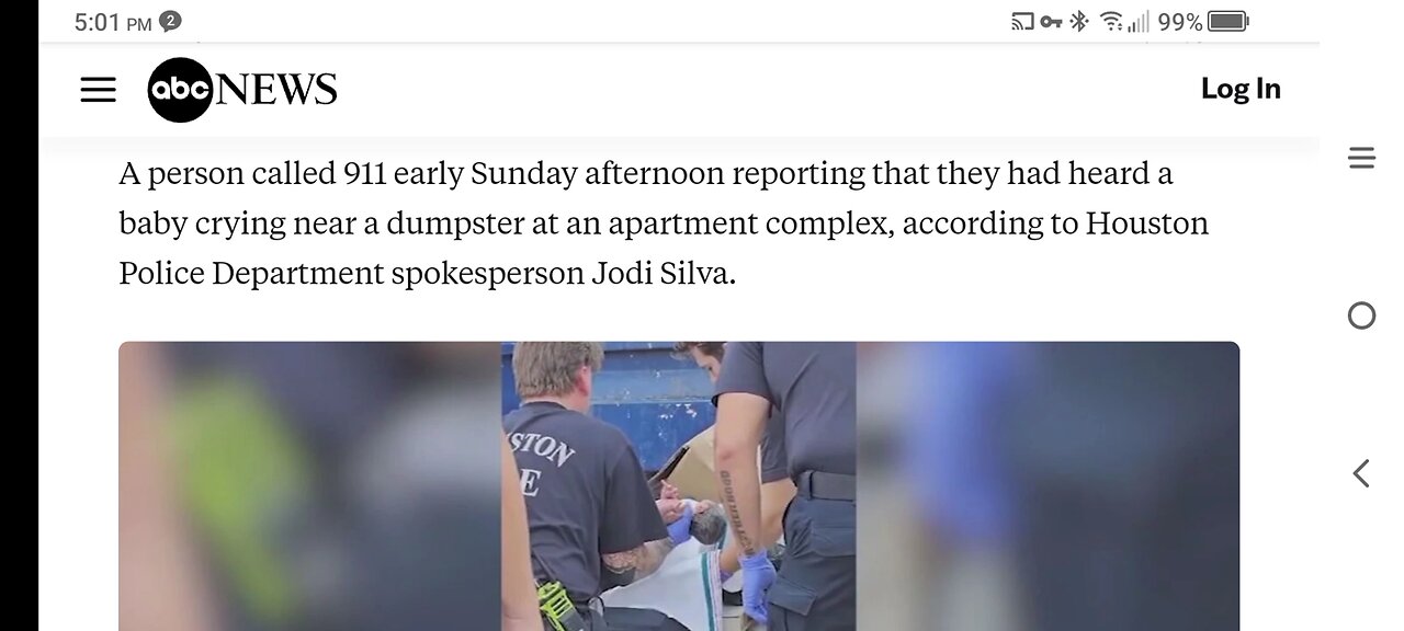 Update: Suspect identified Abandoned baby in dumpster