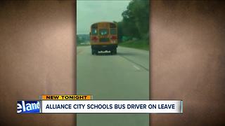Alliance bus driver placed on administrative leave after Facebook video captures unsafe driving