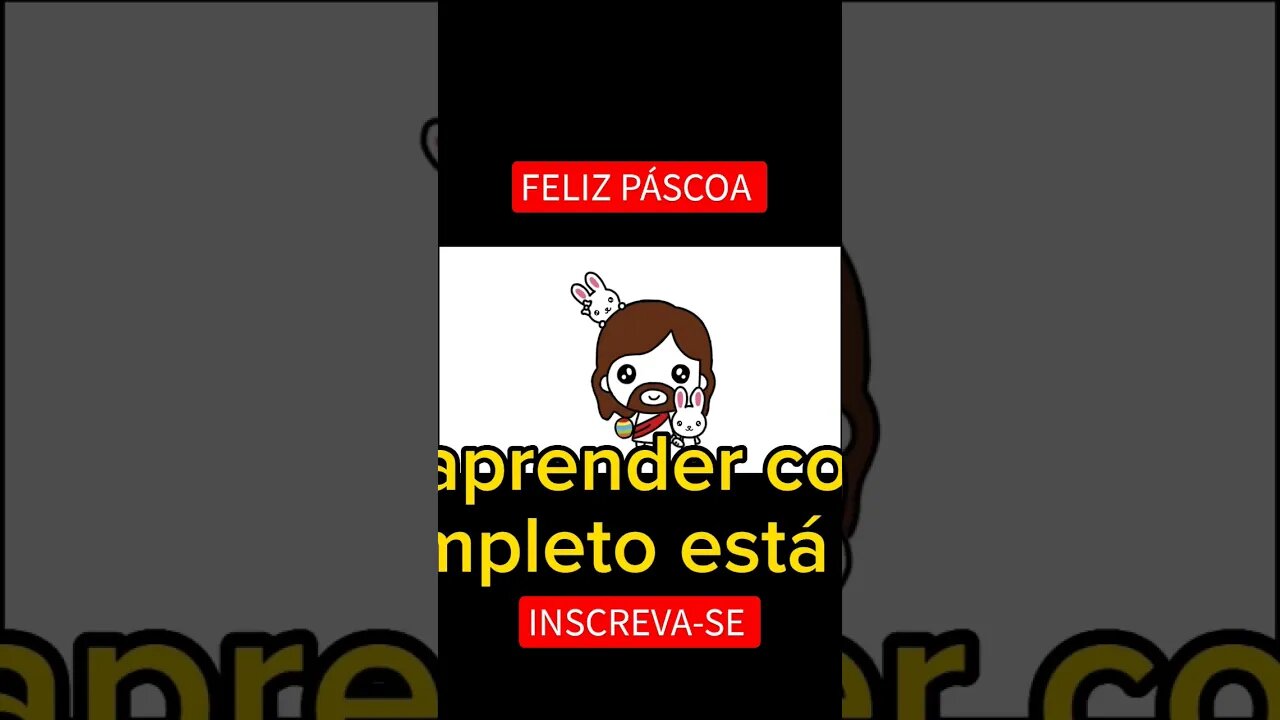 COMO DESENHAR JESUS CRISTO E COELHOS - PÁSCOA #shorts #páscoa #coelho