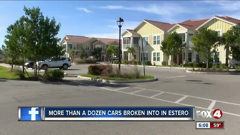 More than a dozen cars burglarized in Estero