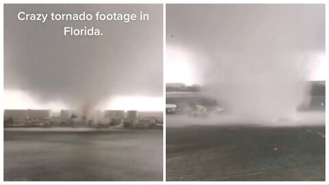 Crazy tornado footage in Florida