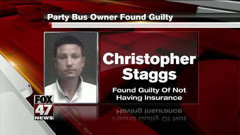 Owner of Lansing party bus company convicted