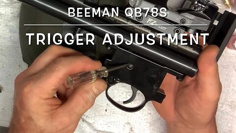 Beeman QB78S trigger adjustment. Amazing trigger on an ultra budget airgun!