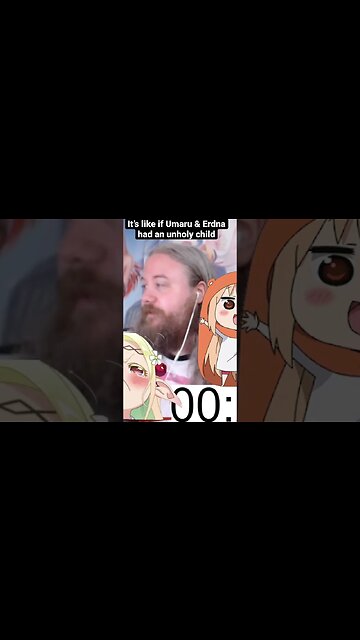 The Unholy Child of Umaru and Otaku Elf Lazy Saint Girl #anime #animeedit #comedy #reaction #shorts