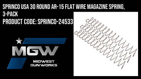 Sprinco USA 30 Round AR-15 Flat Wire Magazine Spring, 3-Pack - SPRINCO-24533