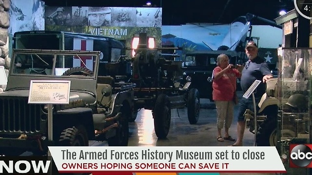 Armed Forces History Museum set to close due to lack of funds