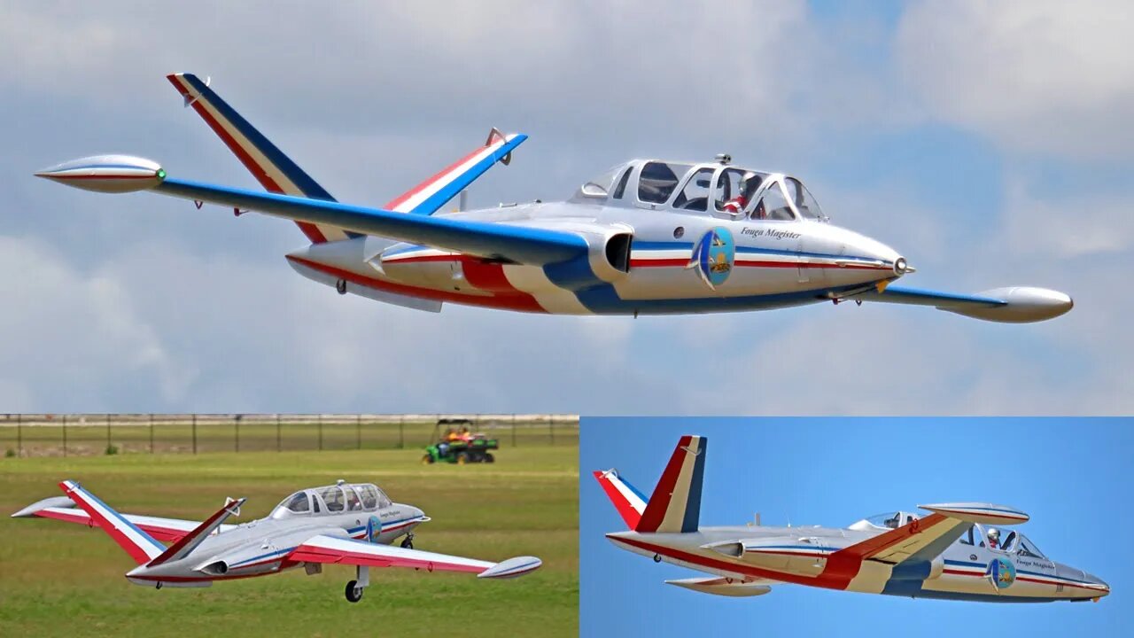 Amazing Scratch-Built Turbine Powered RC Fouga CM.170 Magister