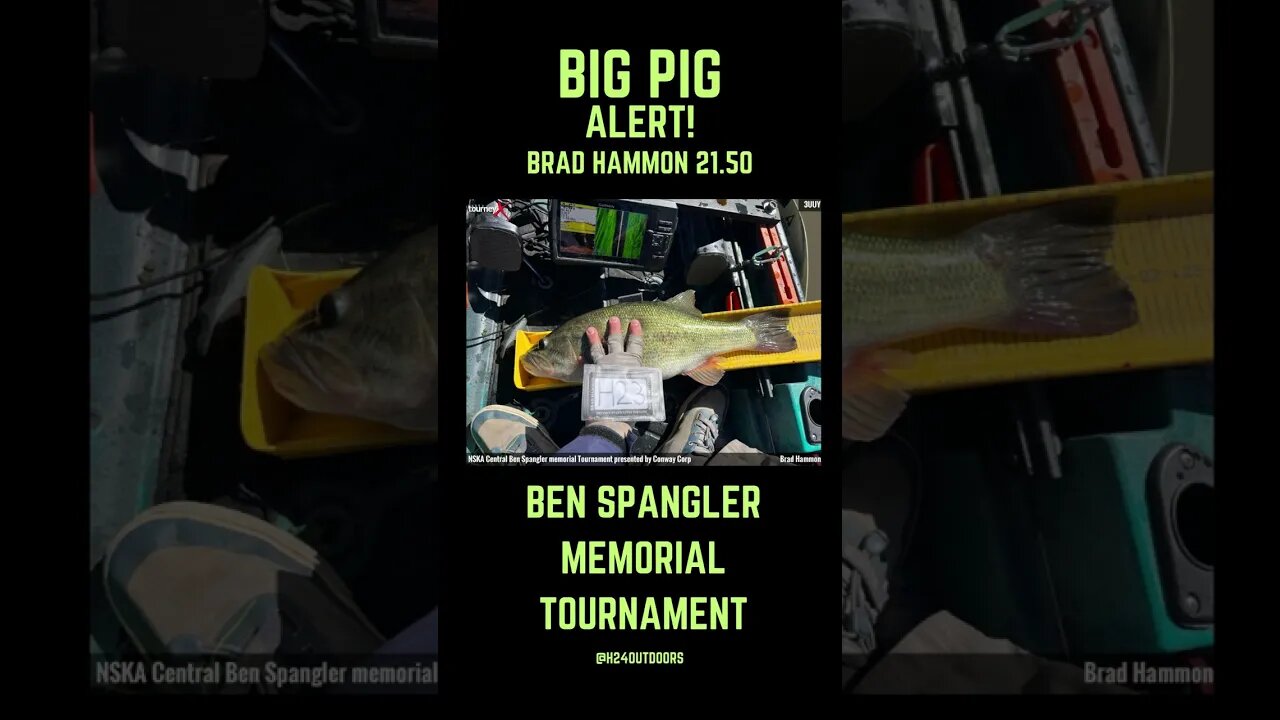 Brad Hammon takes the lead in Big Bass #fishing #bigbass
