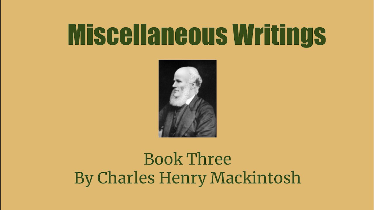 Miscellaneous Writings of CHM Book 3 Conversion What is it Audio Book