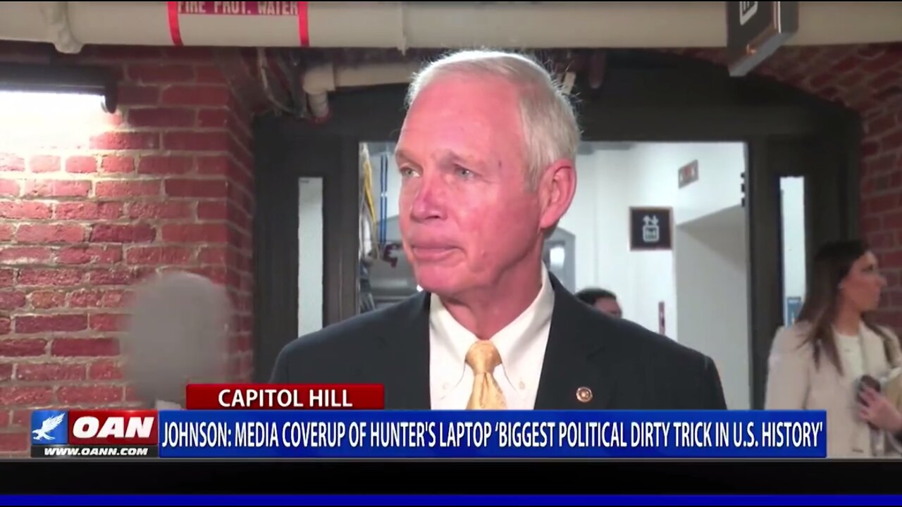 Sen. Johnson: "Media coverup of Hunter´s laptop biggest political dirty trick in US history"