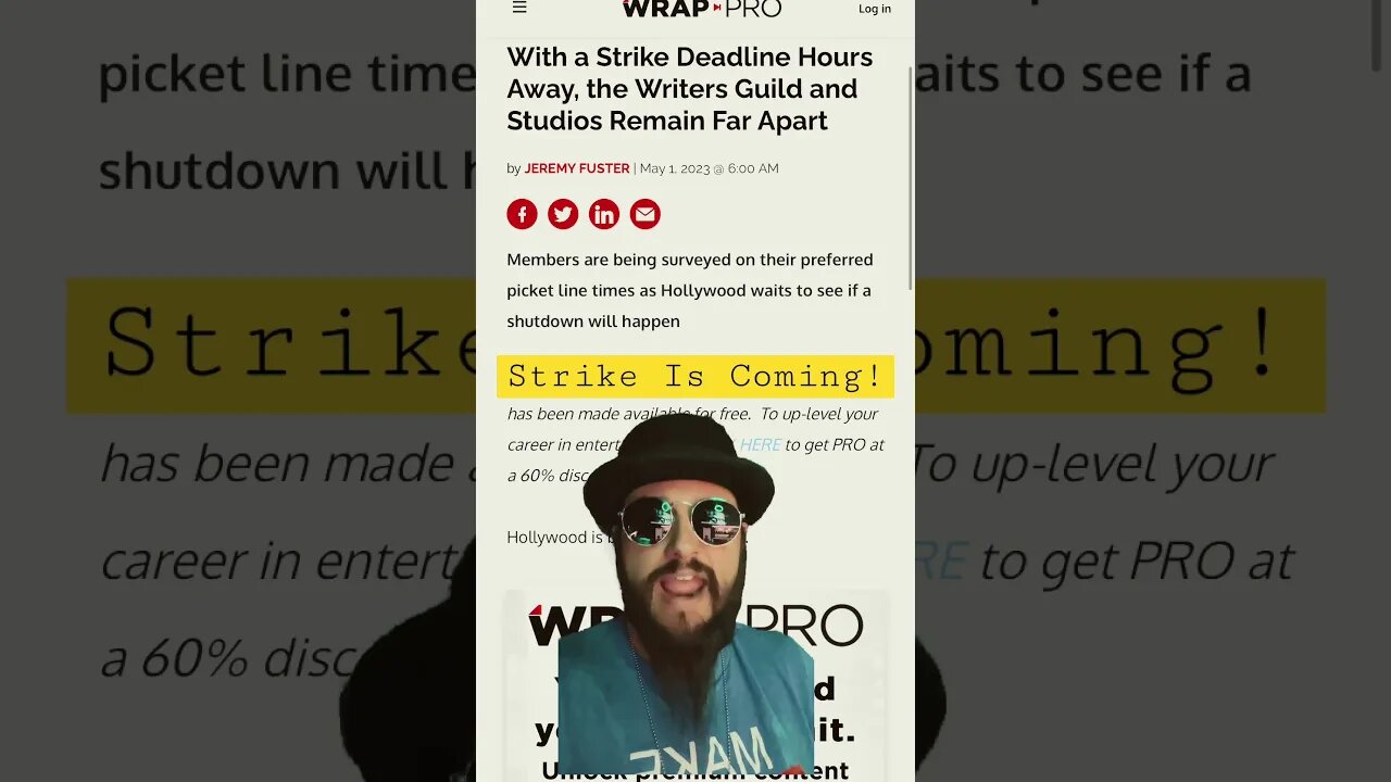 Hollywood Studios Are In TROUBLE! Writer Strike WILL Happen #shorts #strike