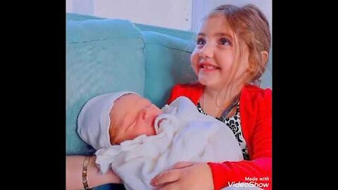 The amount of sister's love for her new brother