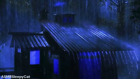 💤Monsoon Rainfall Will Put You to Sleep Fast 13︱Deep SLEEP, Relieve Stress, Meditate⚡🌧
