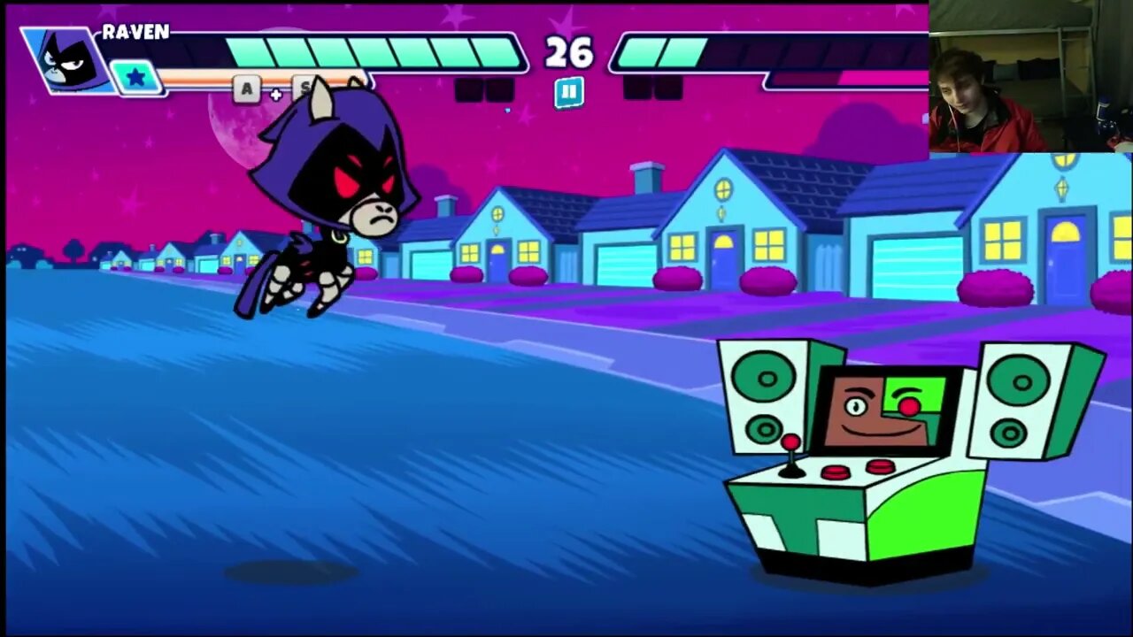 Raven VS Cyborg In A Cartoon Network Teen Titans Go! Jump Jousts 2 Battle With Live Commentary