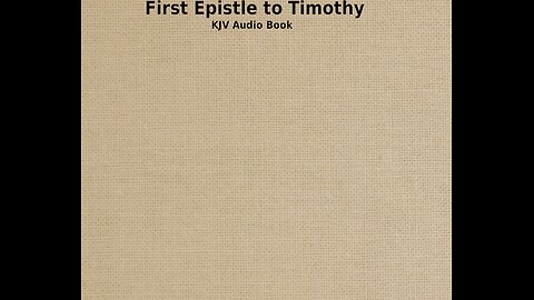 I Timothy - Ch 3 - KJV