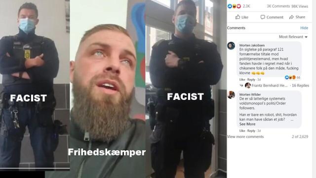 Morten Jakobsen (MIB Denmark) was live - Sataniske Gestapo Facister [13.04.2021]