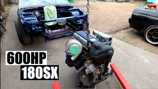 Installing the Engine Into Tobins Project Car!