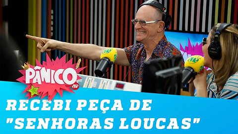 Recebi peça de "senhoras loucas", brinca Caruso
